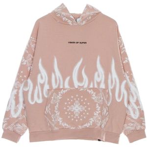 Vision OF Super, Heren, Sweatshirts & Hoodies, Roze, Maat: XS Katoen,