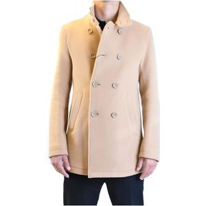 Herno, Heren, Mantels, Bruin, Maat: XL Wol,
