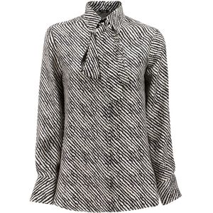 Kiton, Dames, Blouses & Shirts, Grijs, Maat: XS Zijde,