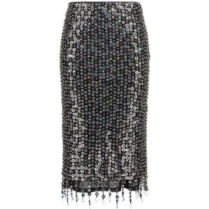 Pinko, Dames, Rokken, Veelkleurig, Maat: XS Acryl,