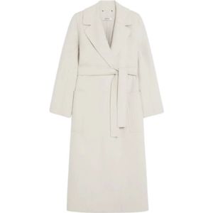 Max Mara, Dames, Mantels, Grijs, Maat: XS Wol,