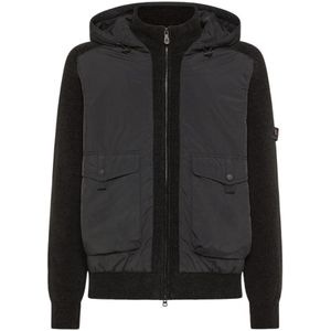 Peuterey, Heren, Jassen, Zwart, Maat: L Nylon,