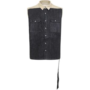 Rick Owens, Heren, Jassen, Zwart, Maat: L Katoen,