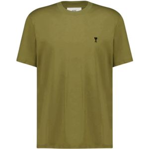 Ami Paris, Heren, Tops, Groen, Maat: S