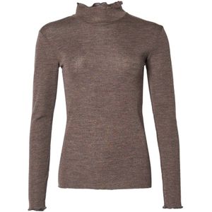 Lind, Dames, Truien, Bruin, Maat: 2XL Wol,