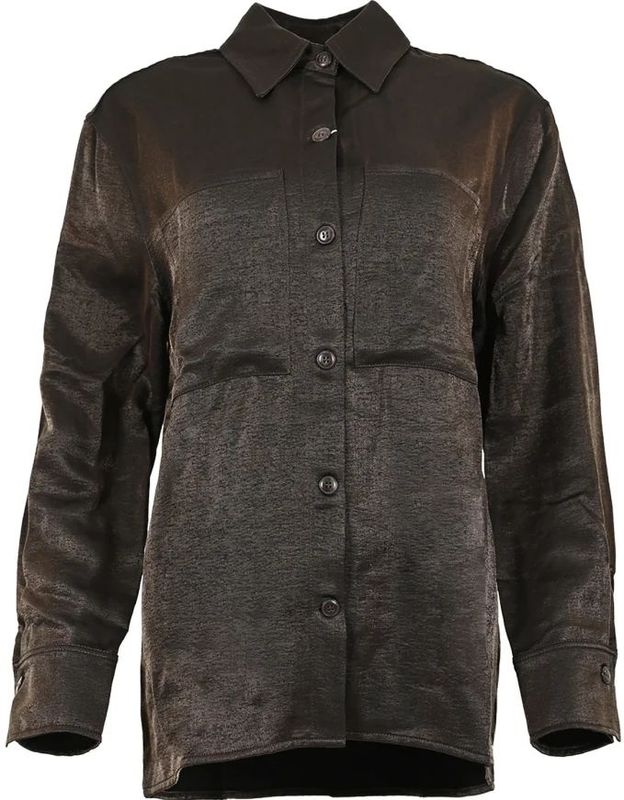 Maicazz - Rango Blouse - Bruin - Dames - Lichtgewicht - Knoopsluiting