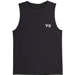 Y-3, Dames, Tops, Zwart, Maat: XS
