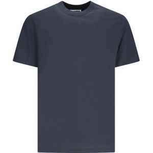 Jil Sander, Heren, Tops, Blauw, Maat: L Katoen,