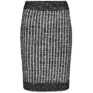 Karl Lagerfeld, Dames, Rokken, Zwart, Maat: L Tweed,