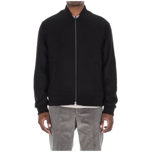 Herno, Heren, Jassen, Zwart, Maat: M Wol,