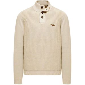 Aeronautica Militare, Heren, Truien, Beige, Maat: M Katoen,