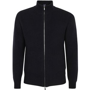 Drumohr, Heren, Sweatshirts & Hoodies, Blauw, Maat: L Wol,