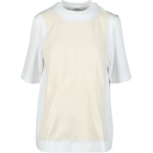 Sportmax, Dames, Tops, Wit, Maat: XS Katoen,