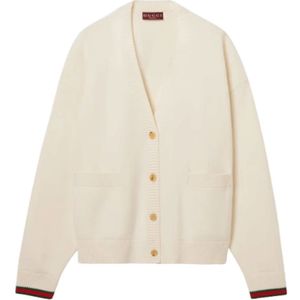 Gucci, Dames, Truien, Beige, Maat: S Kasjmier,