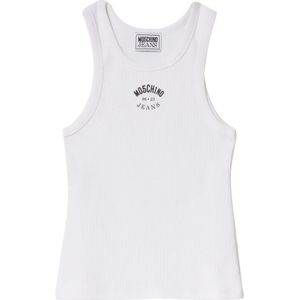 Moschino, Dames, Tops, Wit, Maat: XS Katoen,