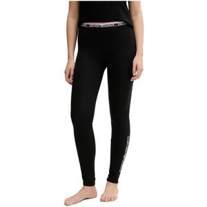 Emporio Armani, Dames, Broeken, Zwart, Maat: S Katoen,