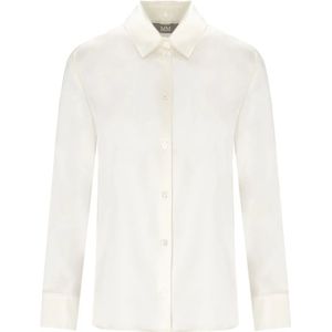 Max Mara, Dames, Blouses & Shirts, Beige, Maat: 2XS Zijde,