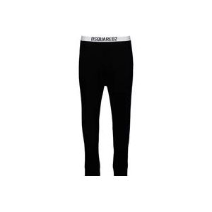 Dsquared2 Logo Joggingbroek - Maat L, Bestseller 40 , Black , Dames , Maat: L