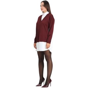 Elisabetta Franchi, Dames, Truien, Bruin, Maat: XS Katoen,