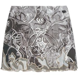 Diesel, Dames, Rokken, Grijs, Maat: L