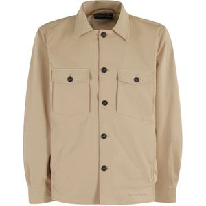 Save The Duck, Heren, Jassen, Beige, Maat: M Gabardine,