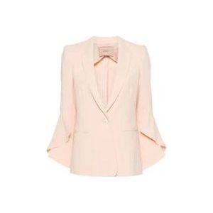 Twinset Roze Crepe Twin-set Jas , Pink , Dames , Maat: M