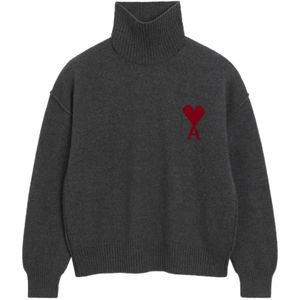 Ami Paris, Dames, Truien, Grijs, Maat: M