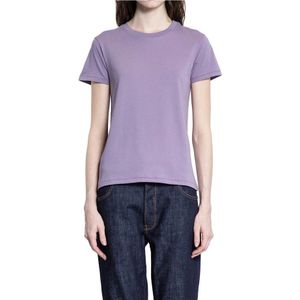 6397, Dames, Tops, Paars, Maat: XS Katoen,