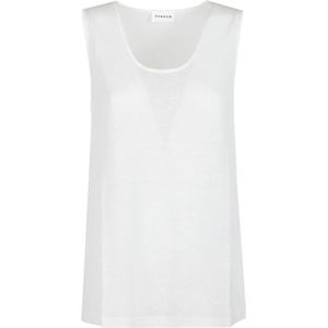 P.a.r.o.s.h., Dames, Tops, Wit, Maat: XS Linnen,