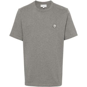 Maison Kitsuné, Heren, Tops, Grijs, Maat: 2XL Katoen,