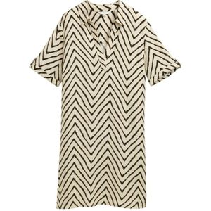 Tom Tailor, Dames, Jurken, Veelkleurig, Maat: S Linnen,