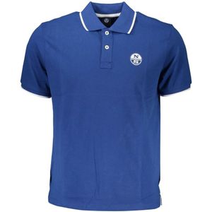 North Sails - Blauw Katoenen Poloshirt - Korte Mouwen