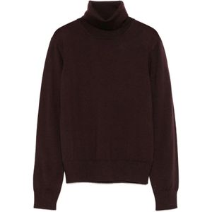 Alpha Studio, Dames, Truien, Bruin, Maat: L Wol,