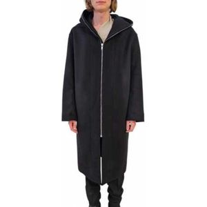 Rick Owens, Heren, Mantels, Zwart, Maat: M Wol,