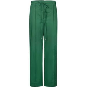 Liu Jo, Dames, Broeken, Groen, Maat: S Katoen,