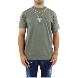 Marcelo Burlon, Heren, Tops, Groen, Maat: S