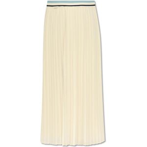 Moncler, Dames, Rokken, Beige, Maat: XS Poliester,