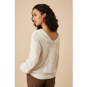 Des Petits Hauts, Dames, Truien, Beige, Maat: S Leer,