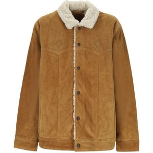 Levi's, Heren, Jassen, Bruin, Maat: M Suède,