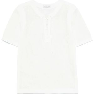 Dries Van Noten, Heren, Tops, Wit, Maat: L