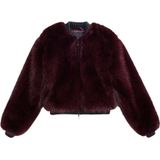 Desigual - Chaq_Raspberry - Faux Fur Jas - Rood - Dames - Polyester