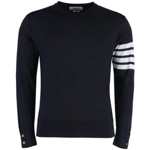 Thom Browne, Heren, Truien, Blauw, Maat: M