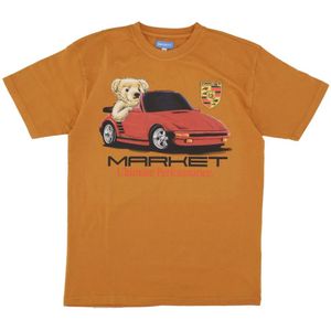 Market, Heren, Tops, Oranje, Maat: M Katoen,