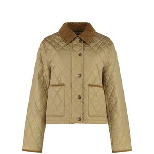 Quilted Jacket Wo - Beige - Tussenjas