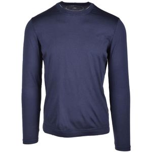 Fedeli, Heren, Tops, Blauw, Maat: XL Katoen,