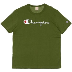 Champion, Heren, Tops, Groen, Maat: L Katoen,