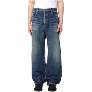 Saint Laurent, Heren, Jeans, Blauw, Maat: W30 Denim,