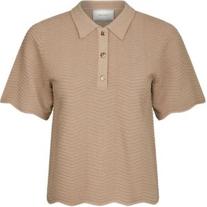 Neo Noir, Dames, Tops, Beige, Maat: M