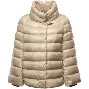 Fay, Dames, Jassen, Beige, Maat: S Polyamide,