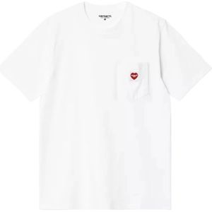 Carhartt Wip, Heren, Tops, Wit, Maat: XL Katoen,